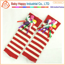 Wholesale best selling crochet stripe baby leg warmers
